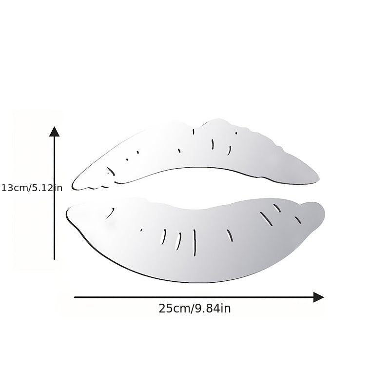 3D Lips Mirror Wall Stickers Acrylic DIY Self Adhesive Murals