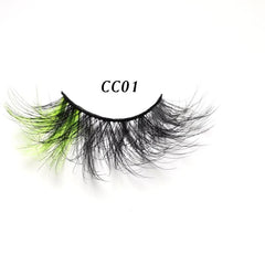 3D Rainbow False Eyelashes 20mm 25mm Fluffy Stage Makeup Lashes
