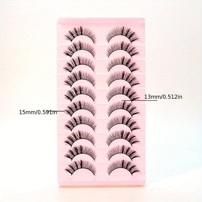 Natural Look False Eyelashes Fox Eyes Makeup Short Eyelashes