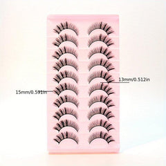 Natural Look False Eyelashes Fox Eyes Makeup Short Eyelashes