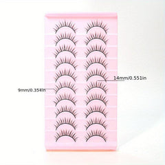 Natural Look False Eyelashes Fox Eyes Makeup Short Eyelashes