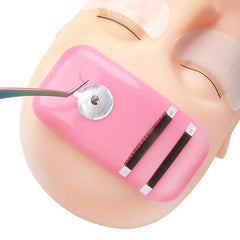 Eyelash Extension Forehead Sticker Pad Silicone Planting Graft Lashes Tray