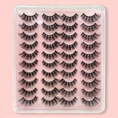 20 Pairs 3D Faux Mink False Eyelashes Fluffy Extension