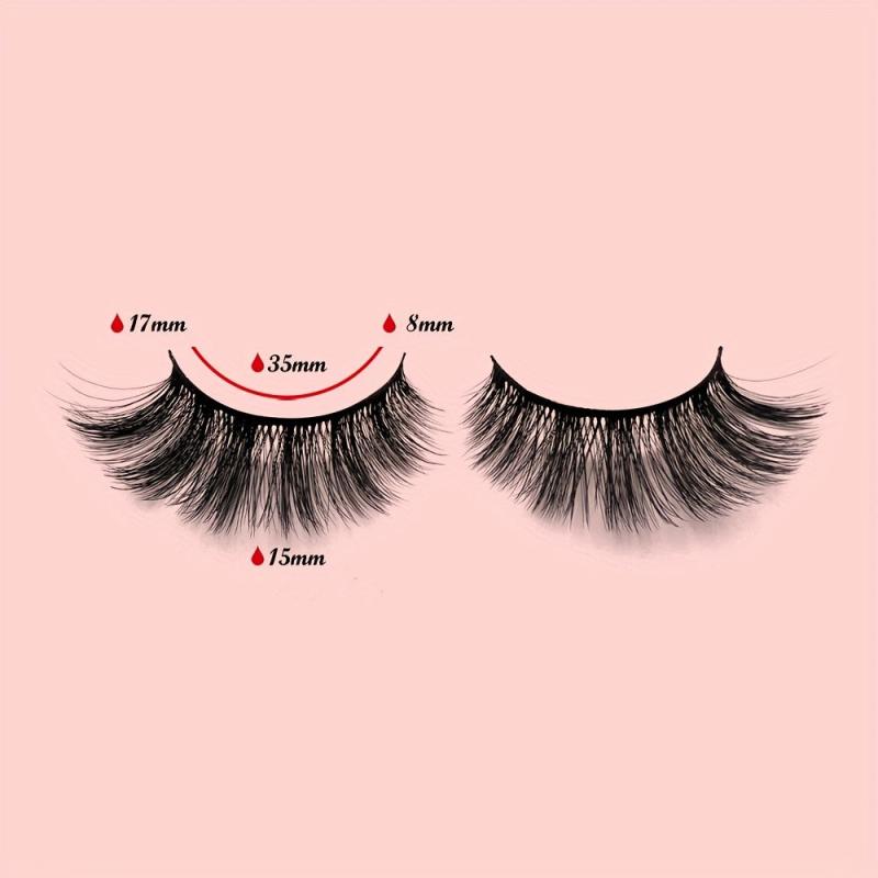 20 Pairs 3D Faux Mink False Eyelashes Fluffy Extension