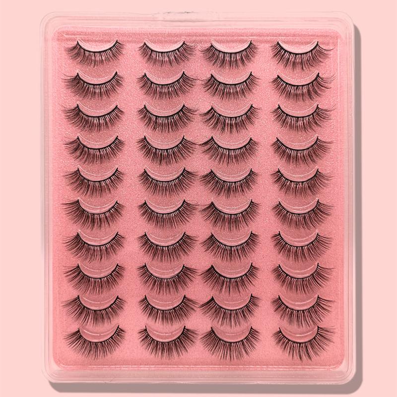 20 Pairs 3D Faux Mink False Eyelashes Fluffy Extension