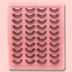 20 Pairs 3D Faux Mink False Eyelashes Fluffy Extension