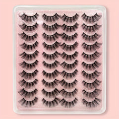 20 Pairs 3D Faux Mink False Eyelashes Fluffy Extension