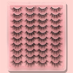20 Pairs 3D Faux Mink False Eyelashes Fluffy Extension