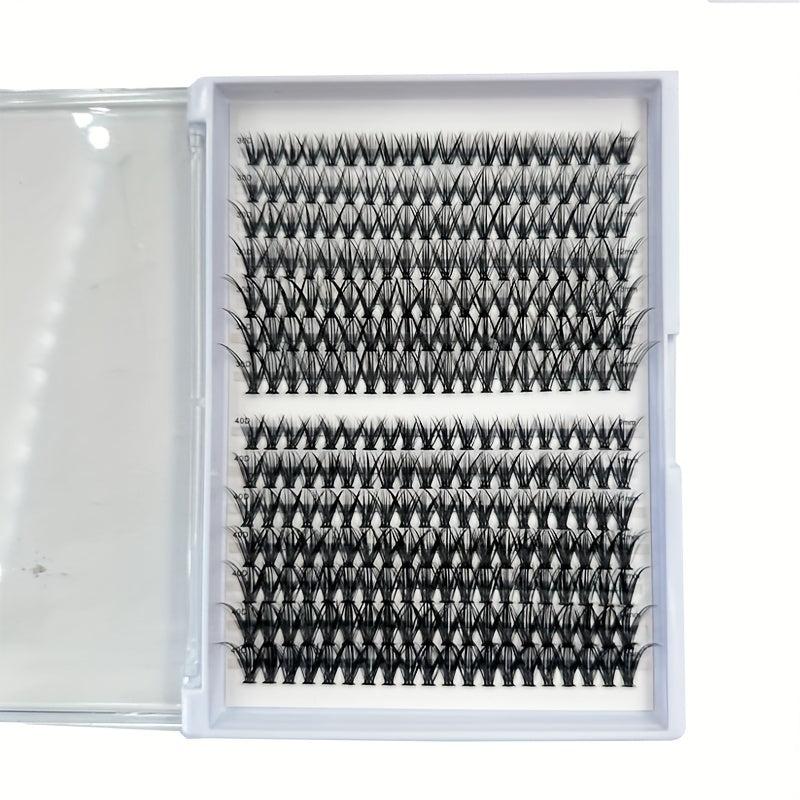 14 Rows Mini D Curl Lash Clusters for Natural Volume DIY Eyelash Extension