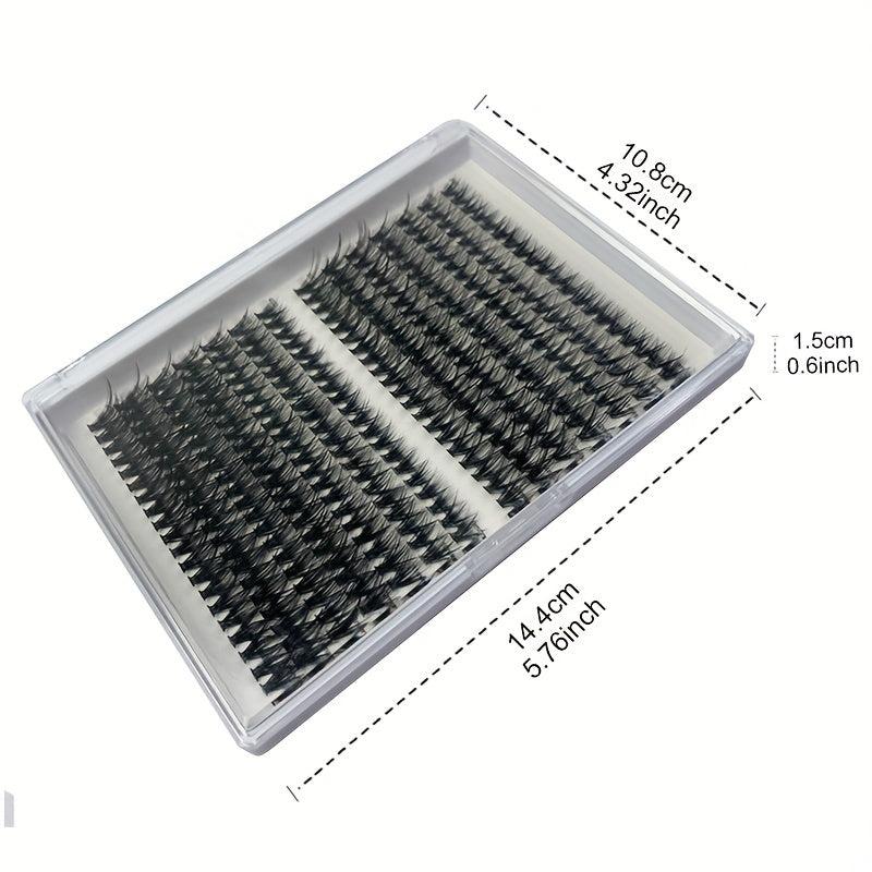 14 Rows Mini D Curl Lash Clusters for Natural Volume DIY Eyelash Extension