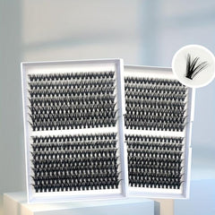 14 Rows Mini D Curl Lash Clusters for Natural Volume DIY Eyelash Extension