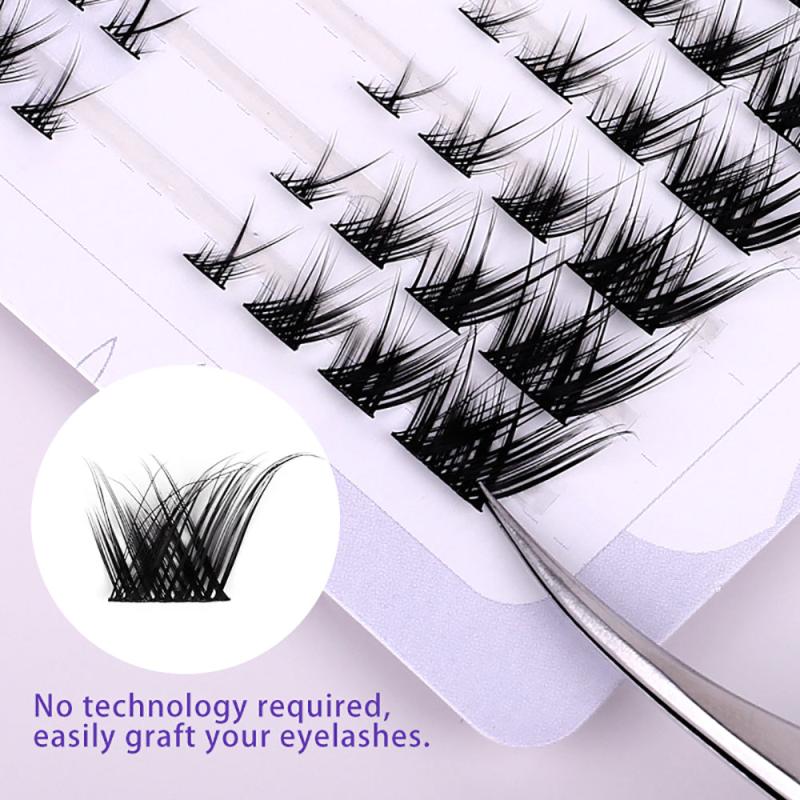Natural Looking Individual False Eyelashes - Wispy Cat