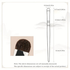 Flat Head Eye shadow Makeup Brush with Soft Synthetic Hairs
