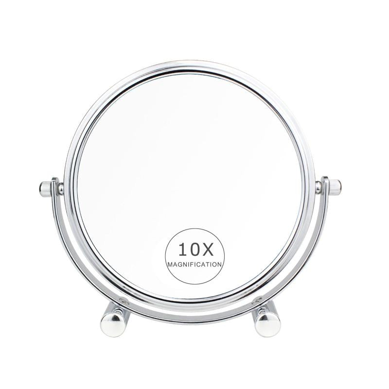 Double Sided 10X 1X Makeup Mirror with Stand