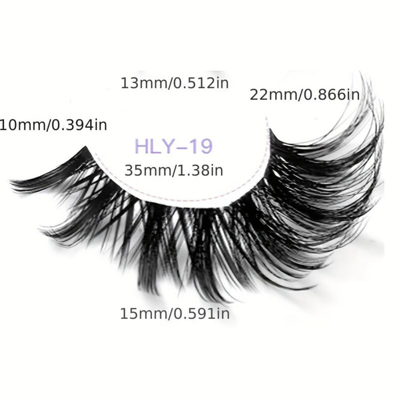 7 Pairs Little Devil Style Wispy Natural Look Lashes - Cosplay & Daily Makeup