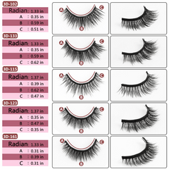 5 Pairs Magnetic Eyelashes Set Waterproof Eyeliner False Eyelash