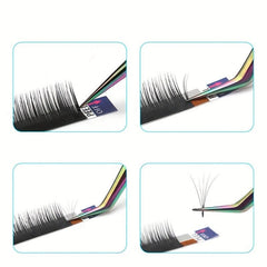 5pcs Eyelash Extension Tweezers Set Stainless Steel Straight And Curved Volume