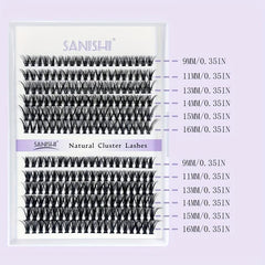 DIY Lash Extension Kit 240pcs Individual Lashes Cluster D Curling