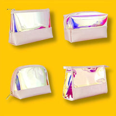 Waterproof Holographic Makeup Bag with Zipper