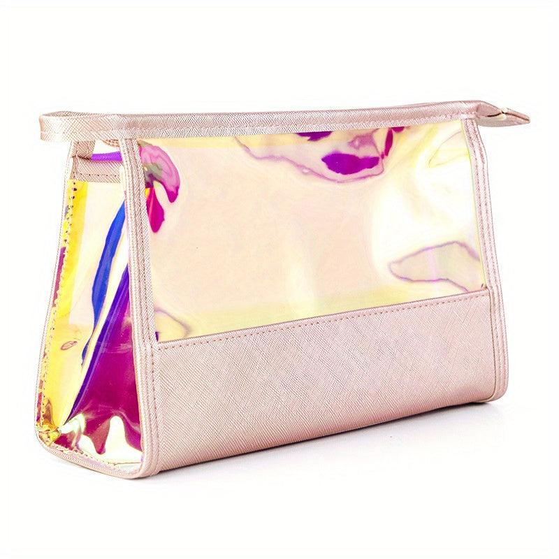 Waterproof Holographic Makeup Bag with Zipper
