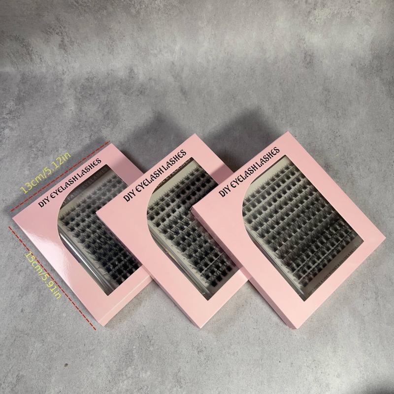 144 Pcs Cluster Eyelash Extension Kit D Curl Volume Wispy Lashes