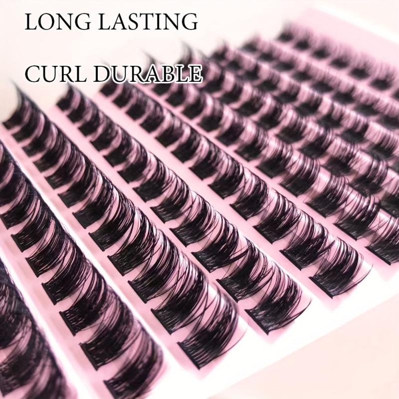 120 Clusters Individual Lashes D Curling Eyelashes Extention 10-14mm
