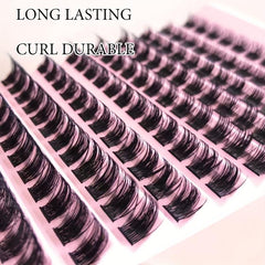 120 Clusters Individual Lashes D Curling Eyelashes Extention 10-14mm