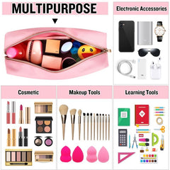 Chenille Letter Clear Makeup Bags Mama Pouch Preppy Patch Makeup Bag