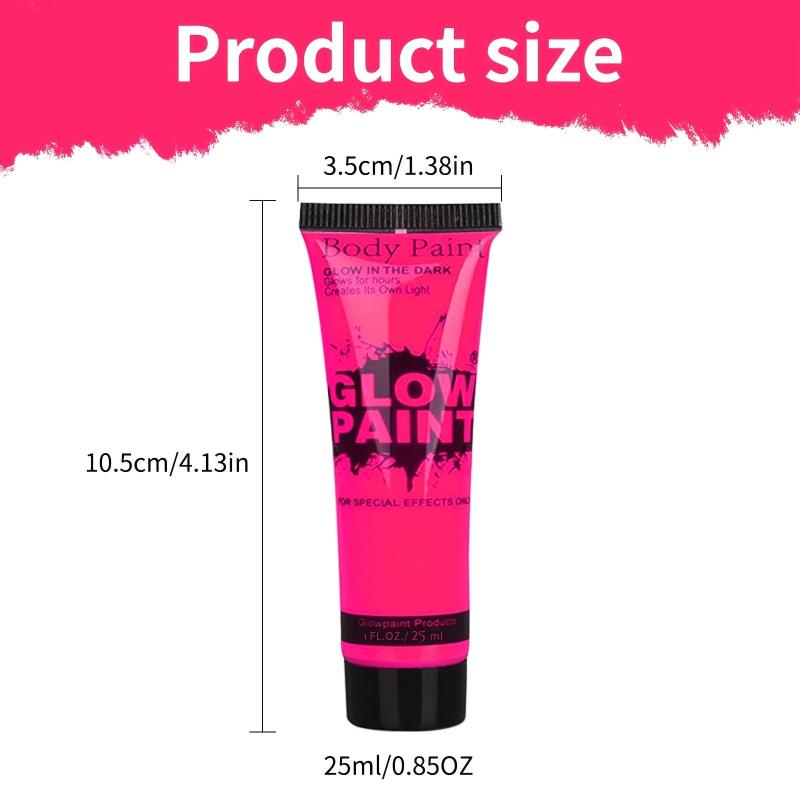 Glow In The Dark Body and Face Paint for Halloween Parties
