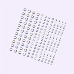 144 Pcs Purple Face Stickers Jewelry Pearl Stickers Face Makeup