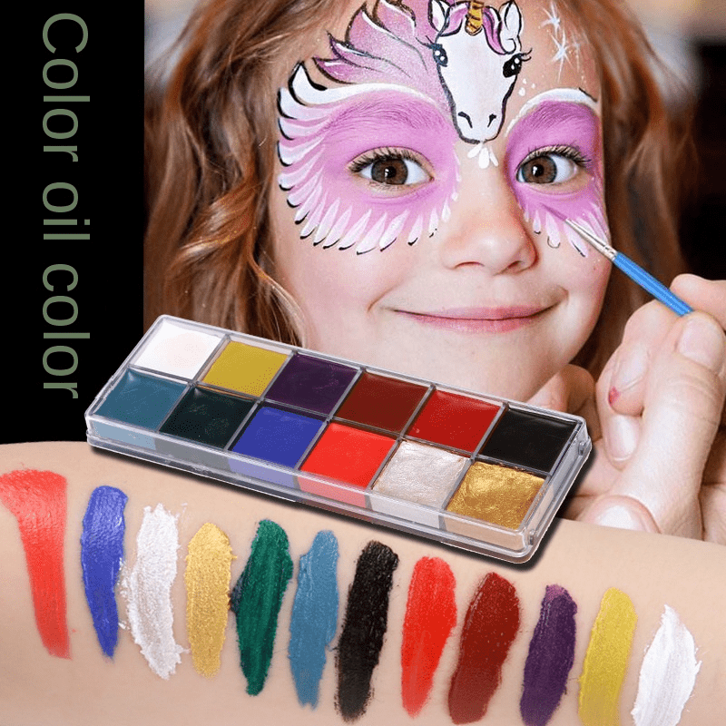 Professional Body Painting Makeup for Halloween and Stage Performances