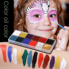 Professional Body Painting Makeup for Halloween and Stage Performances