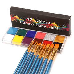 Professional Body Painting Makeup for Halloween and Stage Performances