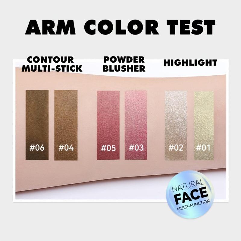 Waterproof Body Highlighter Stick - Long-lasting Blush Makeup