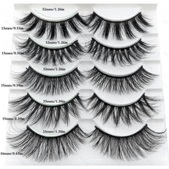 5 Pairs Magnetic Eyelashes With Eyeliner And Tweezer No Glue Needed