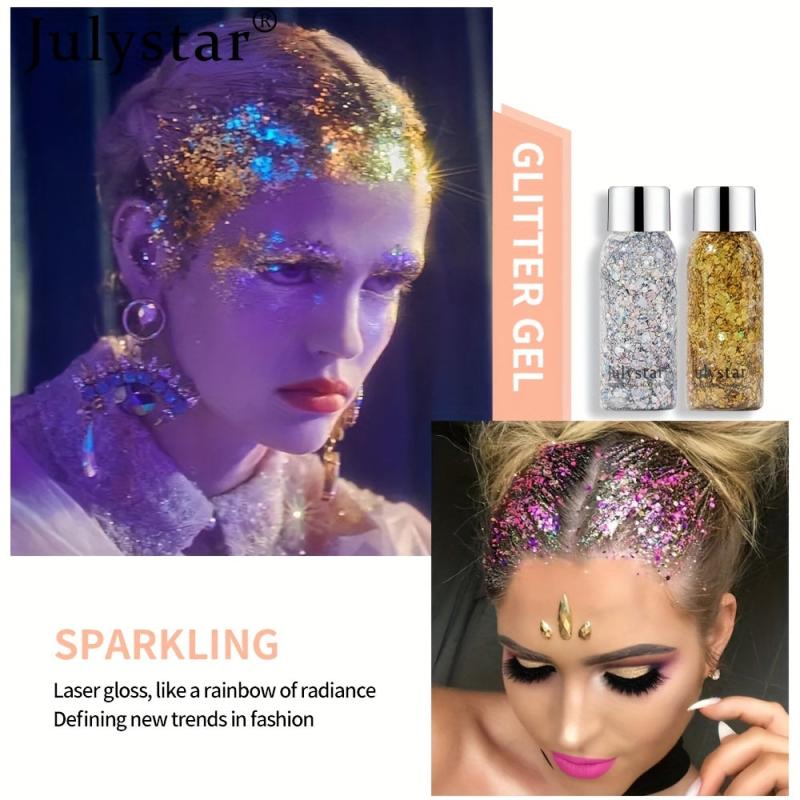 5 Pcs Glitter Liquid Eyeshadow Set Shimmering Sparkle Waterproof Long Lasting