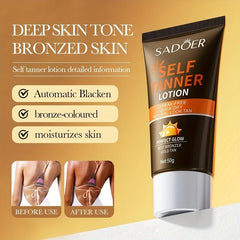 Natural Darken Bronzer Wheat Beauty Tan Cream 50g