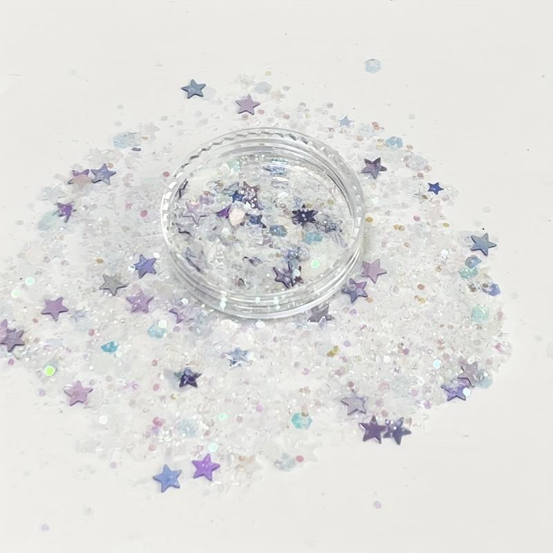 10g Star Glitter Pink Sequins Nail Epoxy Resin Filler DIY Jewelry Making