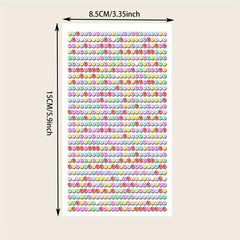 750 Pcs Extra Small Under Eye Makeup Rhinestone Stickers