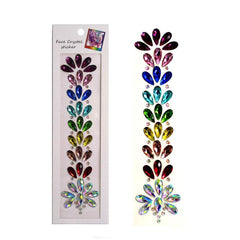 1 Pc Halloween Rhinestone Face Patch Hair Drill Chest Drill Eco Friendly