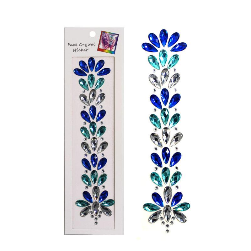 1 Pc Halloween Rhinestone Face Patch Hair Drill Chest Drill Eco Friendly