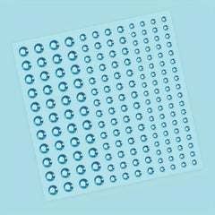 169pcs Eye Makeup Stickers Rhinestone Pearls Flash Face Jewelry