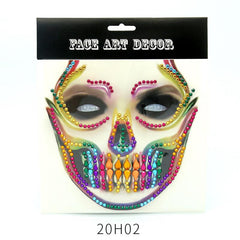 Halloween Face Gem Stickers Fluorescent DIY Party Cosplay Face Paint