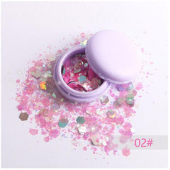 Mermaid Scale Sequins Cream Eyeshadow Lip Nail Glitter Art