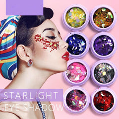 Mermaid Scale Sequins Cream Eyeshadow Lip Nail Glitter Art