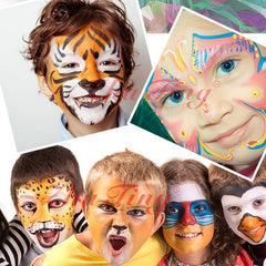 Halloween Face Painting Kit Water Based for Dramatic Makeup
