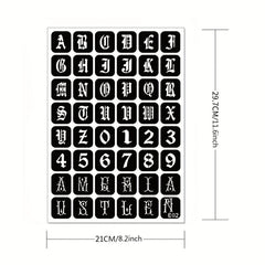 Tattoo Stencil & Dye Set - Totem Character Pattern - Semi-Permanent