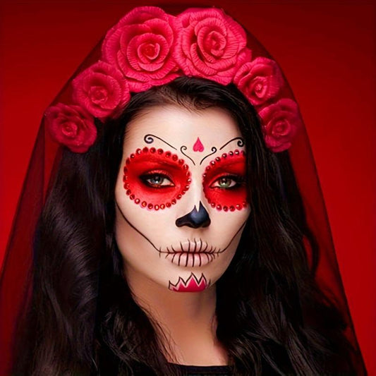 Red Cream Face Body Paint Halloween Makeup Clown Devil Red