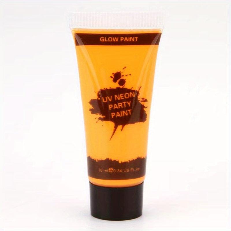 8 Vibrant UV Blacklight Body Paint Colors
