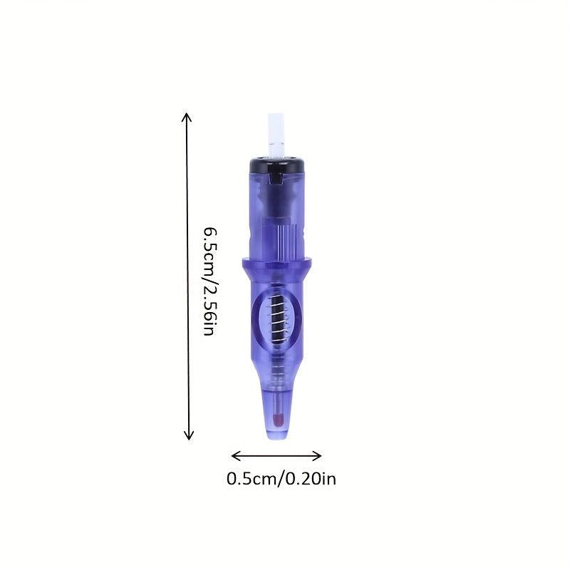 10pcs 5 Colors Ballpoint Tattoo Cartridge Needles for Practice and Motor Tattoo